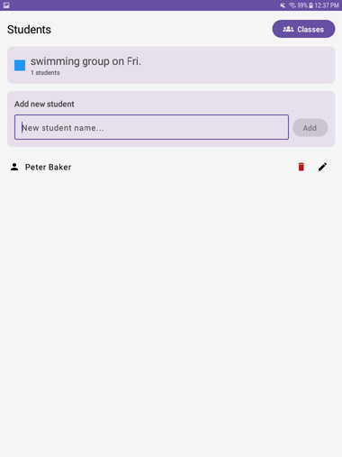 Students screen