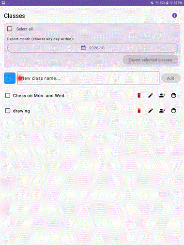 Workflow in the app